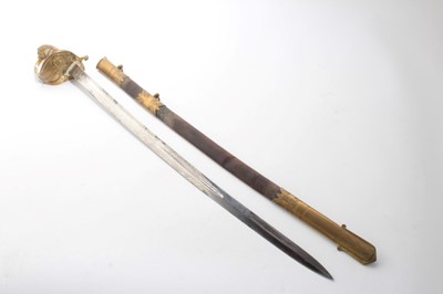 Lot 712 - Victorian 1827 pattern Naval Officers' sword