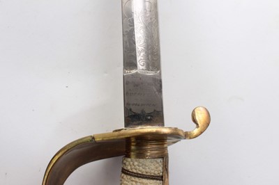 Lot 712 - Victorian 1827 pattern Naval Officers' sword