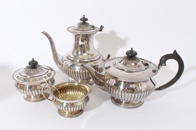 Lot 281 - Contemporary four piece tea and coffee set by Roberts & Belk