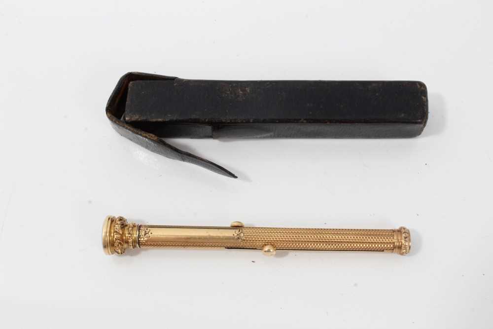 Lot 327 - Alfred Dunhill ball point pen, together with two Dunhill lighters (3)