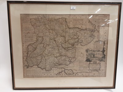 Lot 647 - Emanuel Bowen - large scale late 18th century map of Essex