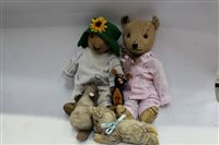 Lot 2849 - Teddy Bears - two 1920s / 1930s much-loved...