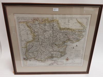 Lot 651 - Carrington-Bowles - early 19th century 'pocket map' of Essex, together with a French map of Essex two others