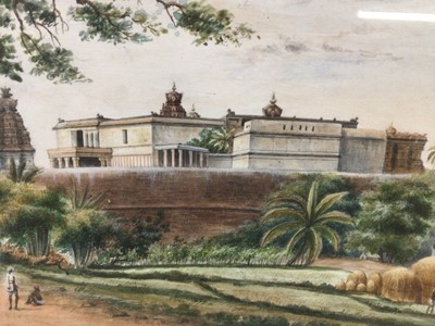 Lot 217 - Anglo-Indian School, 19th century watercolour of a temple