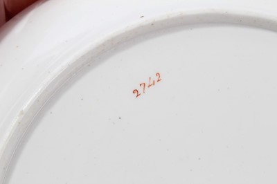 Lot 133 - Spode saucer dish, bat printed with a gleaner, c.1815