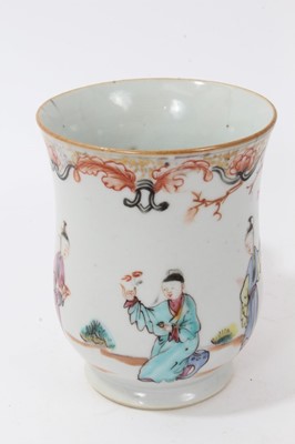 Lot 135 - Chinese famille rose mug, Qianlong