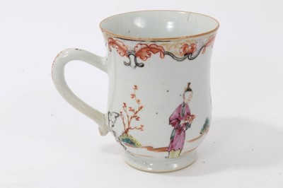 Lot 124 - Chinese famille rose mug, Qianlong