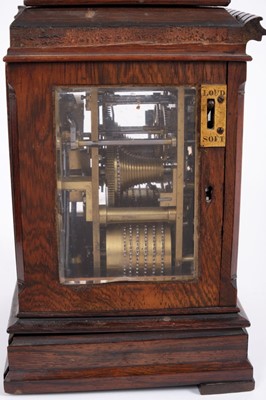 Lot 650 - A fine Vulliamy library clock in rosewood case