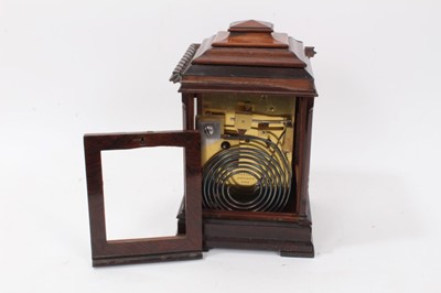 Lot 650 - A fine Vulliamy library clock in rosewood case