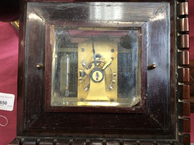 Lot 650 - A fine Vulliamy library clock in rosewood case