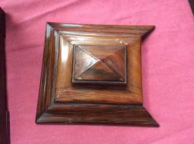 Lot 650 - A fine Vulliamy library clock in rosewood case