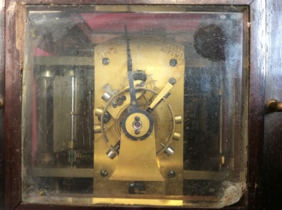 Lot 650 - A fine Vulliamy library clock in rosewood case