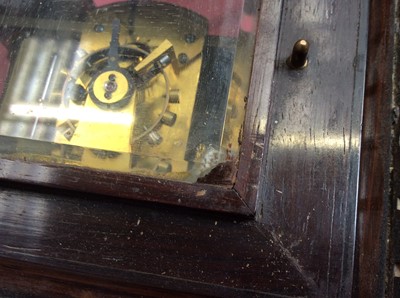 Lot 650 - A fine Vulliamy library clock in rosewood case