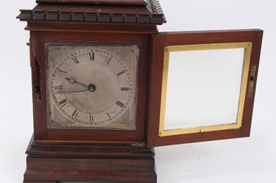 Lot 650 - A fine Vulliamy library clock in rosewood case