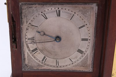 Lot 650 - A fine Vulliamy library clock in rosewood case