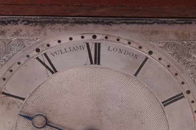 Lot 650 - A fine Vulliamy library clock in rosewood case