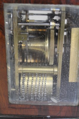 Lot 650 - A fine Vulliamy library clock in rosewood case