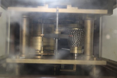 Lot 651 - A fine Parkinson & Frodsham library clock