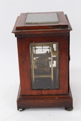 Lot 651 - A fine Parkinson & Frodsham library clock