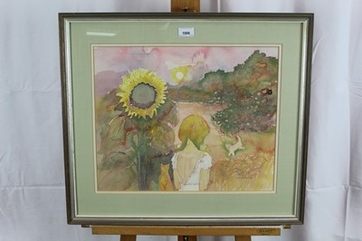 Lot 1006 - *John O'Connor (1913-2004) watercolour, The Sun & The Moon, signed, 37 x 46cm, framed