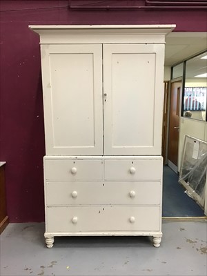 Lot 879 - Victorian Two height linen press