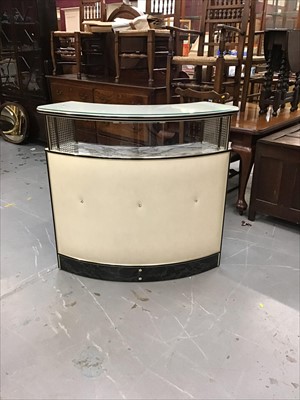 Lot 895 - 1960's  Crescent  Shaped Free standing drinks bar