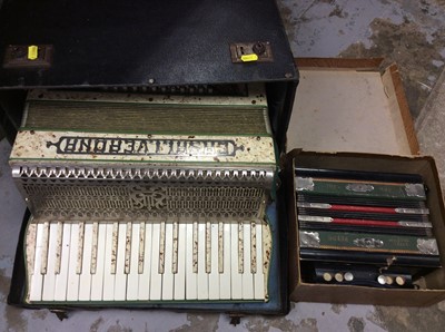 Lot 294 - Piano accordion together with another in original box