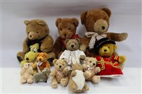 Lot 2851 - Teddy Bears selection - including Harrods 1994...