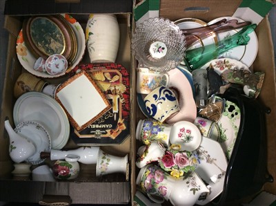 Lot 440 - Four boxes of china, glassware and sundries