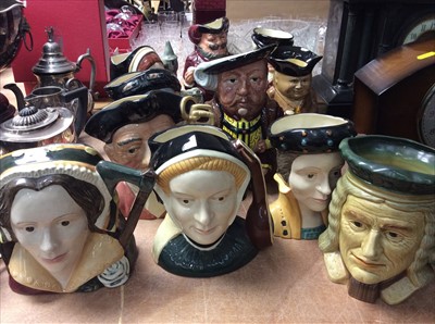 Lot 436 - Group of Royal Doulton and other character and Toby Jugs