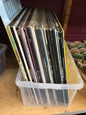 Lot 505 - Three boxes of LP records to include various rock albums