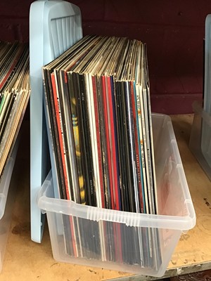 Lot 505 - Three boxes of LP records to include various rock albums