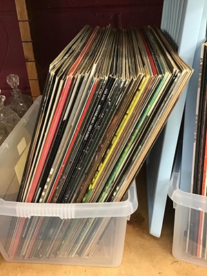 Lot 505 - Three boxes of LP records to include various rock albums