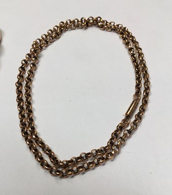 Lot 164 - Victorian gold chain and bracelet