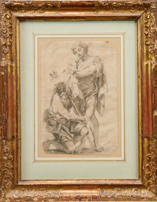 Lot 928 - 17th century Continental - sketch religious study, early gilt frame