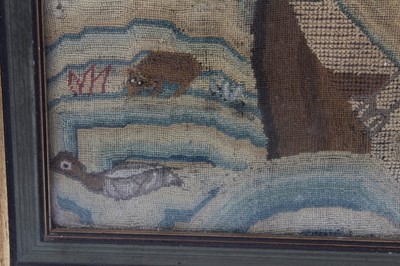 Lot 714 - Early, probably 17th century, needlework fragment