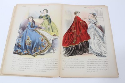 Lot 715 - 19th century French fashion magazine - La Mode de 1830 a 1870