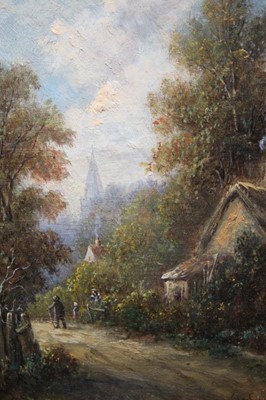 Lot 1162 - R. Witherspoon, late 19th century, oil on panel