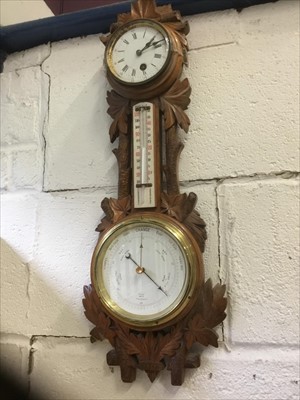 Lot 134 - Late 19th / early 20th century Black Forest barometer