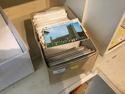 Lot 183 - Shoebox of old postcards - approximately 300