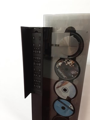 Lot 1878 - Bang and Olufsen Beosound six disc CD player with floor stand and remote control