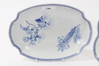 Lot 138 - Two Wedgwood pearlware botanical dishes, circa 1815-20