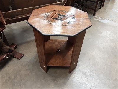 Lot 1002 - Three occasional tables with octagonal tops