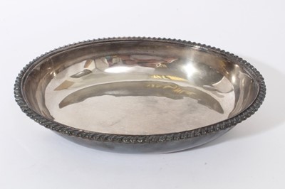 Lot 297 - 19th century silver plated Entree dish base, 2nd Battalion, Queens Regiment