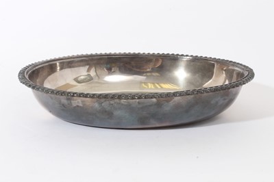 Lot 149 - 19th century silver plated Entree dish base, 2nd Battalion, Queens Regiment