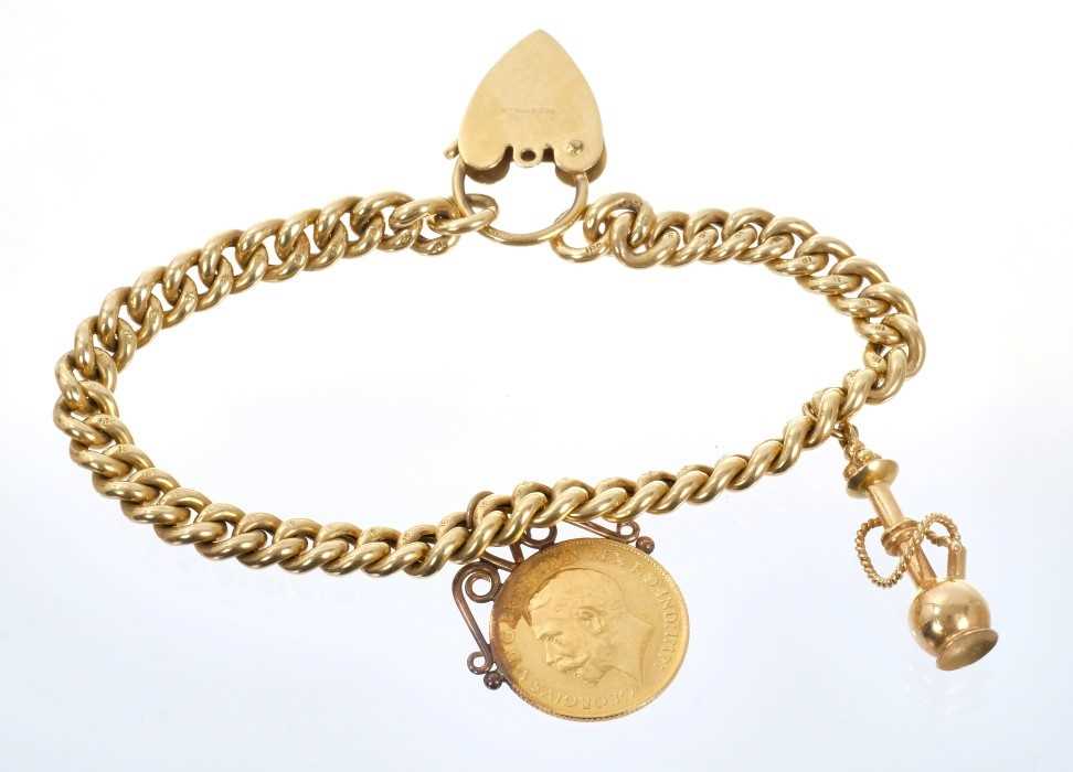 Lot 289 - A 1960s 18ct gold bracelet by Garrard & Co.,