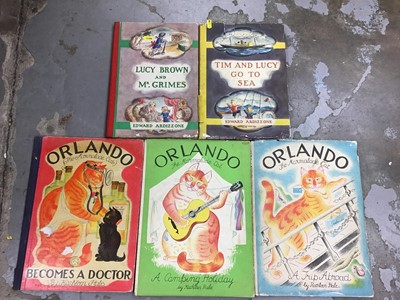 Lot 344 - Three Orlando cat books, firsts with dust jackets and two Ardizonne Tim and Lucy books
