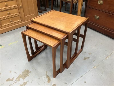 Lot 915 - Nest of three G-Plan Teak occasional tables