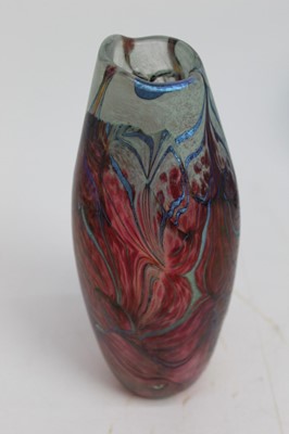 Lot 860 - Norman Stuart Clarke irredescent art glass vase, signed.