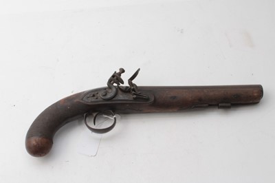 Lot 378 - Early 19th century Flintlock Officers' pistol by Henry Nock